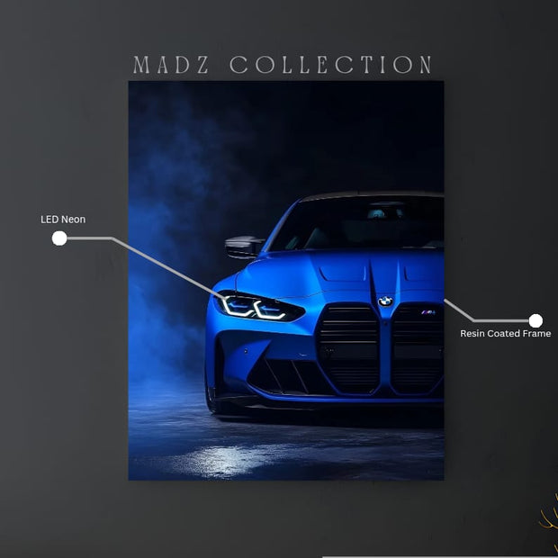 BMW M4(G82) Front DRLs White Light  | Resin Neon Frame | 4k Premium