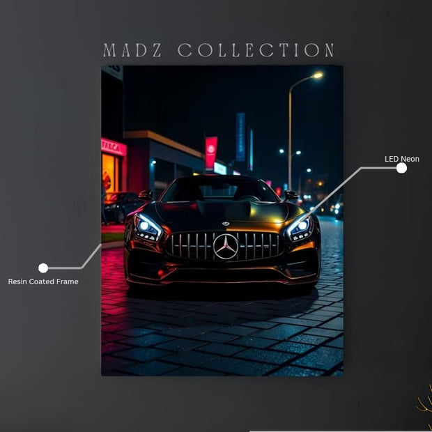Mercedes S Class Front DRLs White Light | Resin Neon Frame | 4k Premium