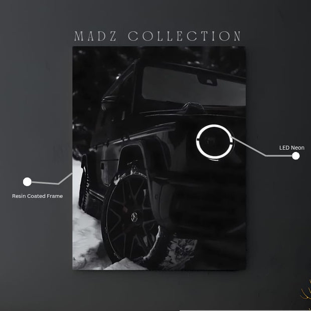 Mercedes G Wagon G63 AMG Front White Light  | Resin Neon Frame | 4k Premium