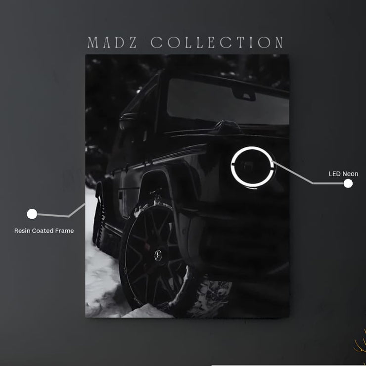 Mercedes G Wagon G63 AMG Front White Light  | Resin Neon Frame | 4k Premium