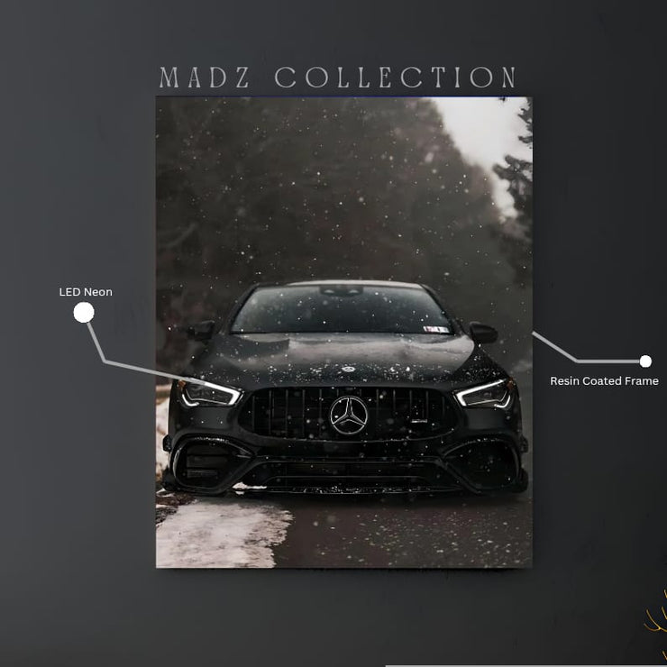 Mercedes-AMG E-Class Front White Light  | Resin Neon Frame | 4k Premium