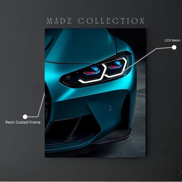 BMW M5 Front DRLs White Light | Resin Neon Frame | 4k Premium