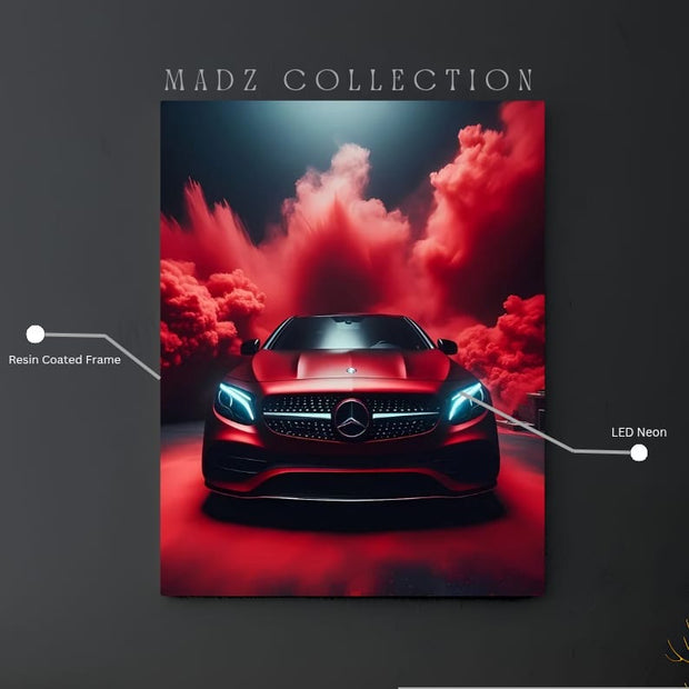 Mercedes-Benz S-Class Coupe Front DRLs White Light  | Resin Neon Frame | 4k Premium