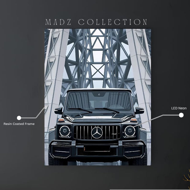 Mercedes G Wagon G 63 Front DRLs White Light | Resin Neon Frame | 4k Premium