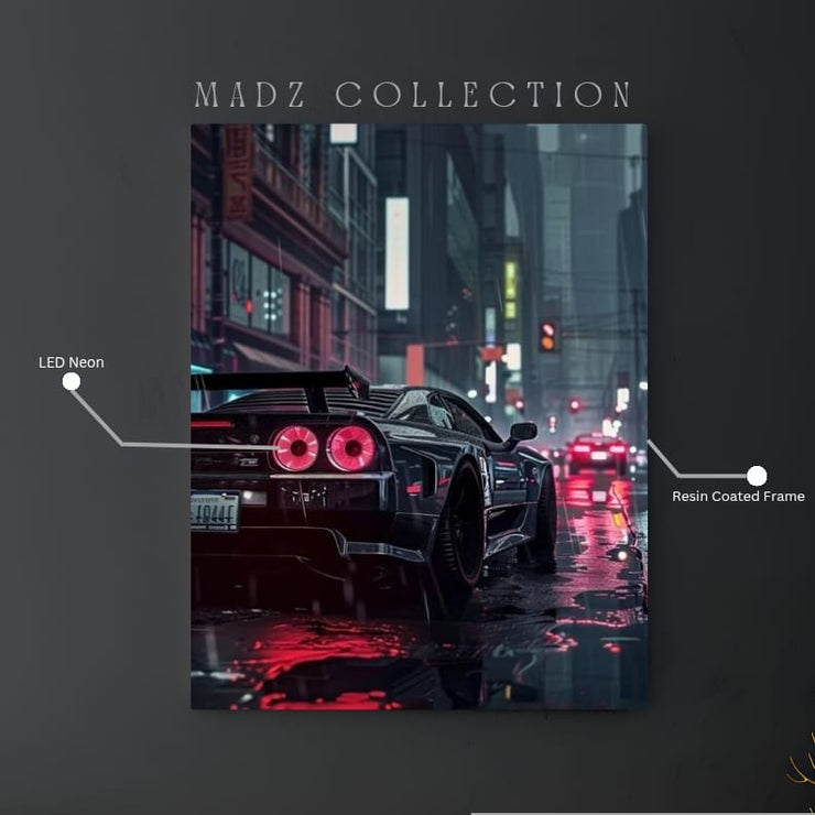 Nissan GTR Tail Red Light  | Resin Neon Frame | 4k Premium