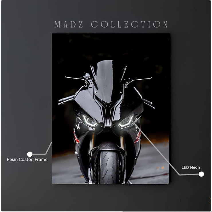 BMW S1000 RR Front DRLs White Light | Resin Neon Frame | 4k Premium