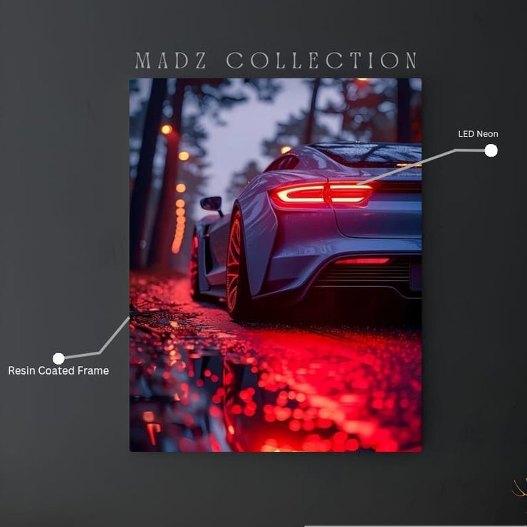 Nissan GTR Tail Red Light | Resin Neon Frame | 4k Premium