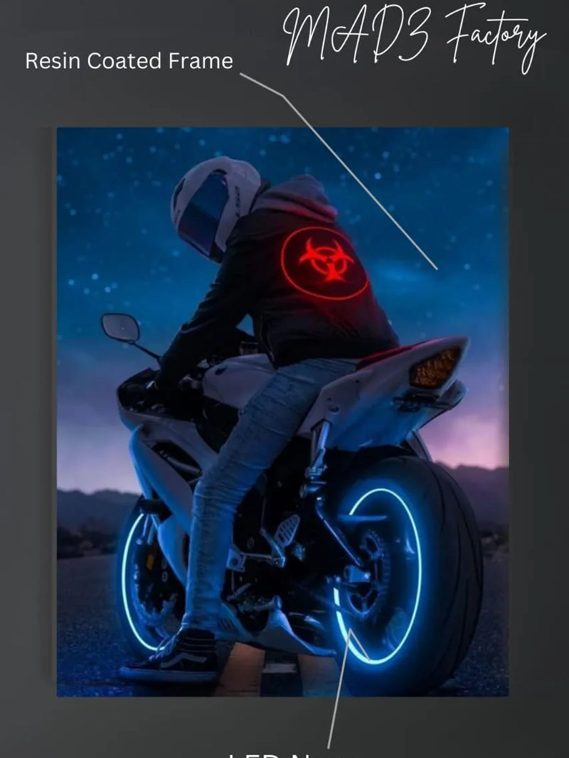 Yamaha YZF-R6 Bike  Light | Resin Neon Frame | 4k Premium
