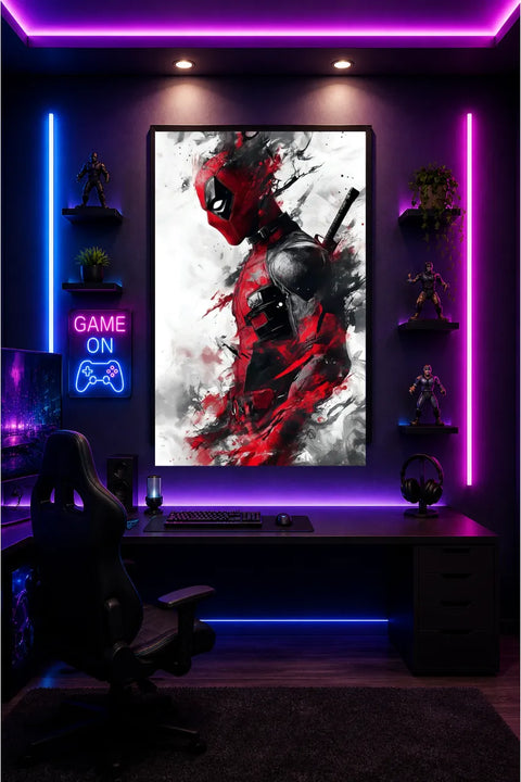 Deadpool Photo Frame Note Deadpool Resin Coated Frame|4K Movie Frame – MADZ Factory