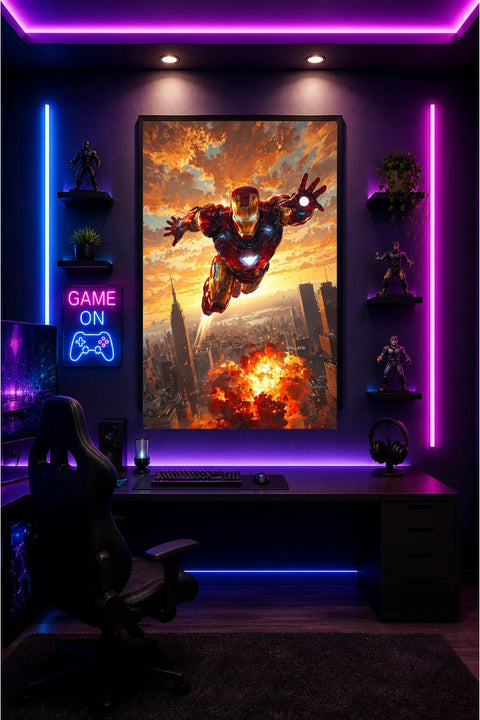 Ironman Resin Coated Frame|4K Movie Frame – MADZ Factory