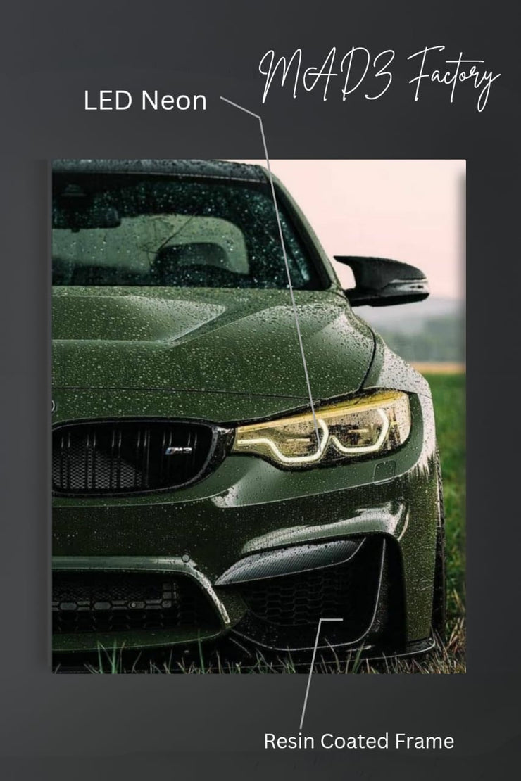 BMW M3 F80 | Resin Neon Frame | 4k Premium