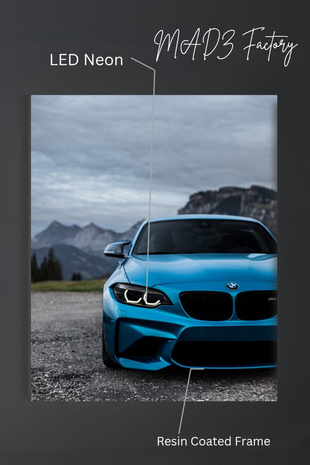 BMW M Front DRLs White Light  | Resin Neon Frame | 4k Premium