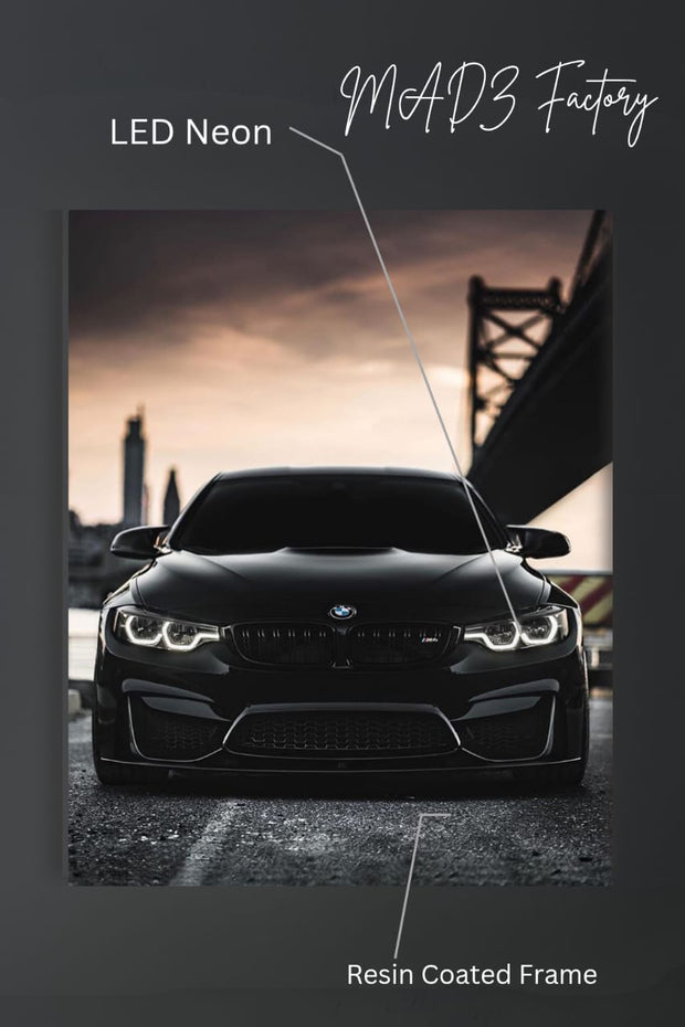 BMW M Series Front DRLs White Light | Resin Neon Frame | 4k Premium