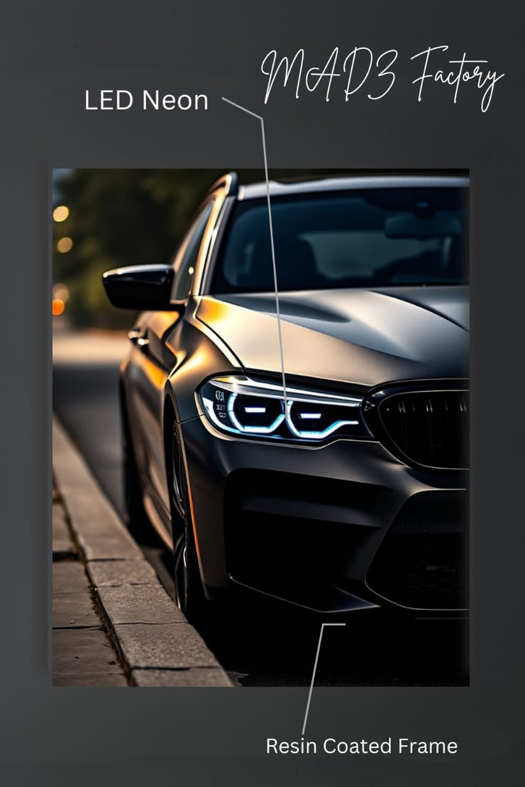 BMW Front DRLs White Light | Resin Neon Frame | 4k Premium