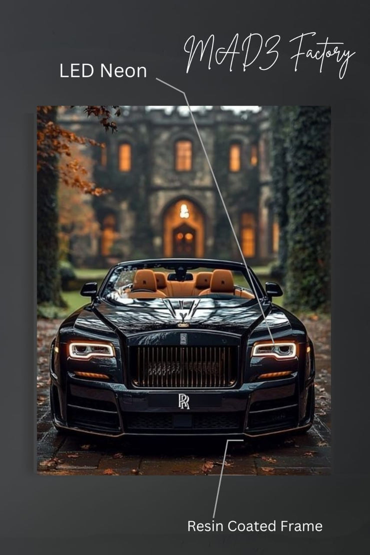 Rolls Royce  Phantom Front DRLs White Light  | Resin Neon Frame | 4k Premium