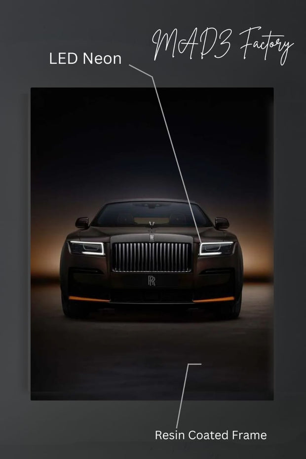 Rolls Royce Phantom Front DRLs White Light | Resin Neon Frame | 4k Premium
