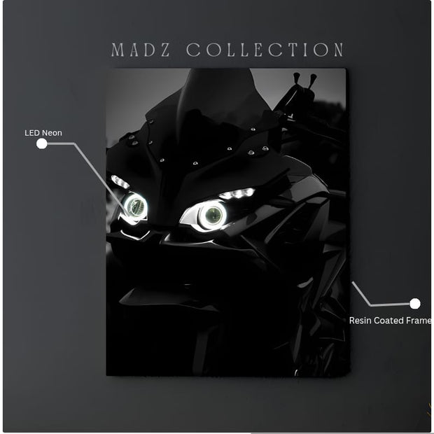 Bajaj Pulsar RS200 Front DRLs White Light | Resin Neon Frame | 4k Premium