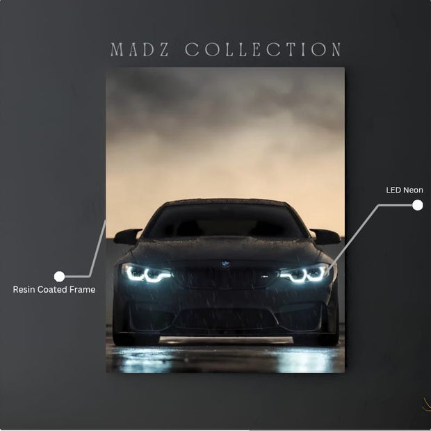 BMW M3 Front DRLs White Light | Resin Neon Frame | 4k Premium