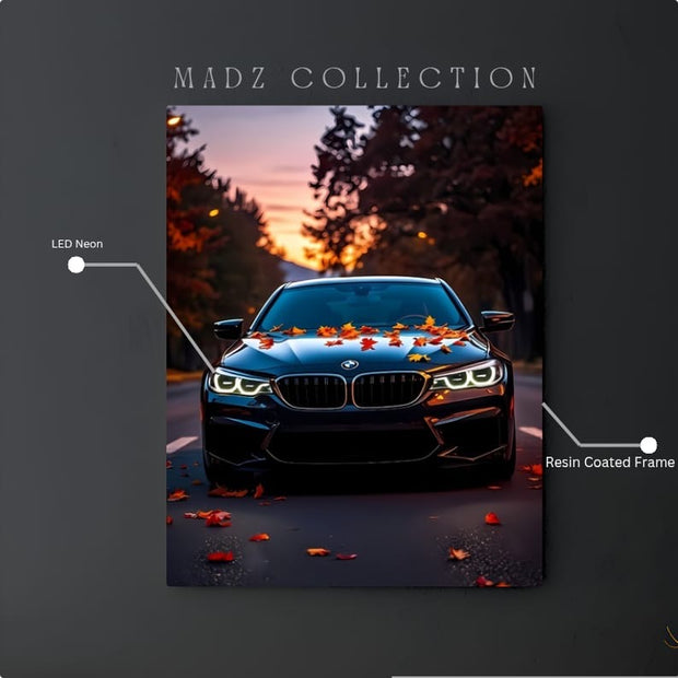 BMW M4 Front DRLs White Light | Resin Neon Frame | 4k Premium